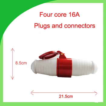 16A 380V impermeável industrial de plugue e tomada IP44 trifásico 4pin plug e conectores
