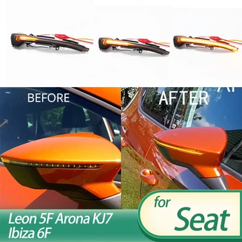 Espelho de luz dinâmico de pisca-pisca, por sua vez, sinal led Para Seat Leon III Mk3 5F ST FR Cupra Arona KJ7 2013 2014 2015 a 2017 2018