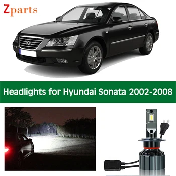 Carro Canbus Farol Lâmpadas Para Hyundai Sonata 2002 2003 2004 2005 2006 2007 2008 LED Farol Baixo farol Alto Acessórios de Iluminação