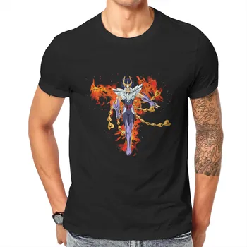 Homens Saint Seiya - Fênix Ikki Anime 
Cavaleiros Fazer Zodiaco 
Shun Gráfico Engraçado Clássico de Qualidade Superior Superior shirt