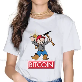 Encontrar Bitcoin Mulheres Tshirt Cryptocurrency De Criptografia Mineiro Estética Vintage De Vestuário Feminino Oversized Algodão Gráfico De Manga Curta