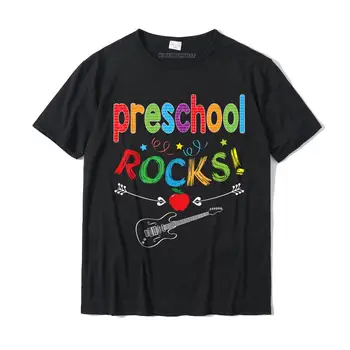 Pré-Escolar Rochas Professor T-Shirt De Volta Para O Estudante Da Escola Do Garoto T-Shirt Tops Camisa Nova Da Chegada De Algodão Casual, Casual Masculino