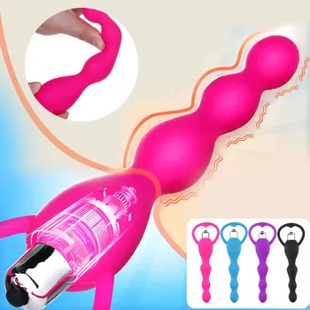 Feminino vibrador plug anal sexo anal pênis vibrador ponto G clítoris estimulador plug anal porno de produtos para adultos de sexo anal brinquedos para o orgasmo