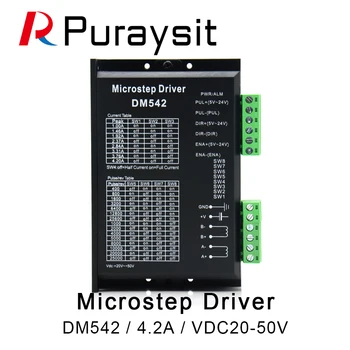 Puraysit DM542 Controlador de Motor de Passo 2-fase Digital Driver de Motor de Passo 18-48 VDC Máx. 4,2 A 57 86 Motor de Série