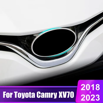 Para Toyota Camry 70 XV70 2018 2019 2020 2021 2022 2023 Carro Híbrido Grade Dianteira Logotipo da Moldura Emblema Logo Tampa Acessórios