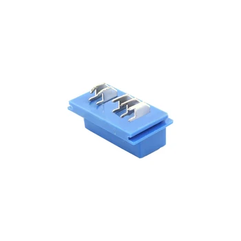 5 conjuntos 5-buraco azul de carro de alta conector de alimentação conector de plástico shell bainha suporte do pin DJ70520A-6.3-10