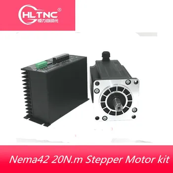 1 Nema 42 20N.m Motor de Passo+Unidade de Kits 3Phase 6.9 Um 110mm Motor de Passo de NEMA42 para CNC Router 3M2280-10A+110BYGH350D