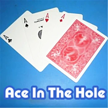 Ace In The Hole (DVD + Gimmick) Cartão de Truques de Mágica Close-Up Artifício Adereços comédia Mentalismo