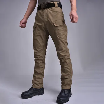 Homens do Tático Militar Calças Respiráveis Casual Calças de Camuflagem para os Homens Multi-Bolsos Caminhadas ao ar livre Calças Cargo