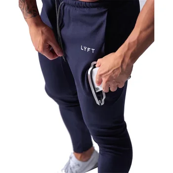 Novas Calças de Jogging Homens Esporte Calça com Calça de Homens Corredores de Algodão Trackpants Slim Fit Calças de Musculação Calças 20CK01