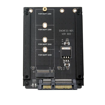 SP Preto L caixa de Metal B+tecla M M. 2 NGFF SSD de 2.5 SATA 6Gb/s do adaptador de cartão com gabinete de Soquete m2 NGFF adaptador com shell