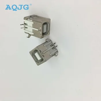 10pcs impressora USB conector BF90 graus B feminino USB interface de dados do tipo D boca tomada USB AQJG
