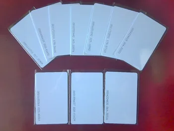 Frete grátis 50pcs/Lote de Cartões de Proximidade 125KHz TK4100 RFID Cartão Smart Cartão de PVC Cartão Para Controle de Acesso Horário de Atendimento