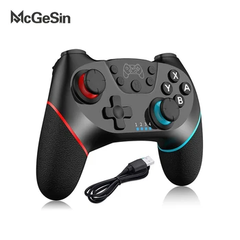 McGeSin Gamepad Built-in Giroscópio Joystick sem Fio Bluetooth Alternar Controlador Para o Console Pro Com 6 eixos, Sensor de