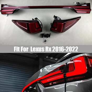 Adequado para Lexus Rx 2016 2017 2018 - 2021 2022 Modificação lanterna traseira do Tronco Streamer lanterna traseira de LED Lâmpadas Através de Caminhão Lâmpada