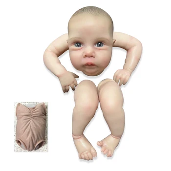 NPK 20inch Já Pintou Renascer Boneca Partes Miley Acordado Realistas Bebê 3D Pintura com Veias Visíveis Pano de Corpo Incluídos