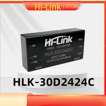 5pcs/monte HLK-30D2424C DC DC conversor módulo Hi-energia de Ligação do módulo 9-36V para 24V 1250mA saída de 91% de eficiência