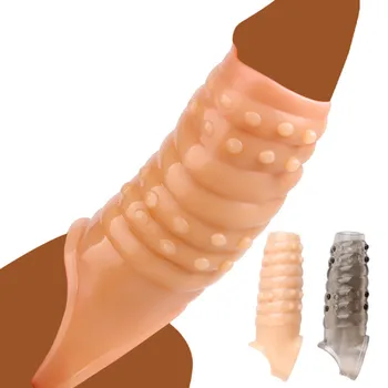 Ejaculação Retardada Bloqueio De Esperma Preservativo Masculino Ereção Potenciador De Pau Extensor De Pénis Manga Anéis Penianos Brinquedos Sexuais Para Os Homens Ampliadores