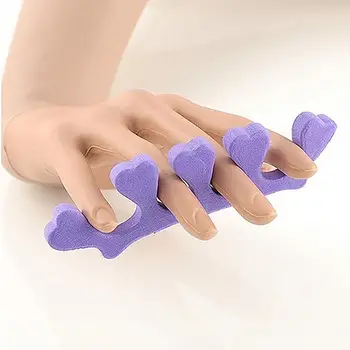 10Pcs Esponja Macia Entre Dedo do pé Separador de Dedos dos Pés Para Pedicure Ferramentas de Separação