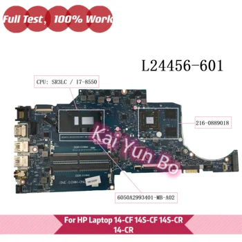 L24456-601 Para o Portátil HP 14s-cf 14-CF 14S-CR 14-CR TPN-I130 placa-Mãe L24456-001 6050A2993401 W i7-8550U CPU GPU 216-0889018
