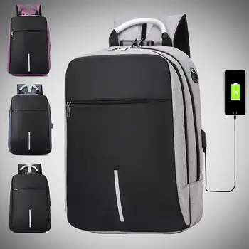 2022 Homens do Backpack do Laptop para Homens Anti-Roubo de Lona Mochila de Escola de Meninos Mochila de Viagem para Adolescente com a cobrança de Y246