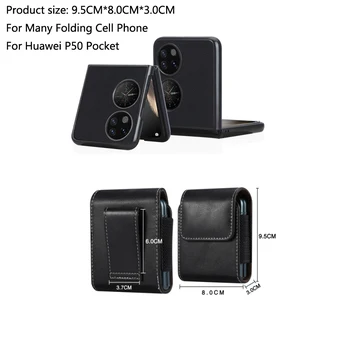 Telefone de couro Bolsa Para HUAWEI P50 Bolso Clip de Cinto Estojo de Pano Caso De Telefone Huawei P50 Bolso o Saco da Cintura