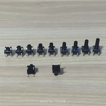 Frete grátis 1000PCS 6X6X7 MERGULHO Tátil Tato Mini Interruptor de Botão de pressão Micro-Interruptor Momentâneo 6*6*7mm
