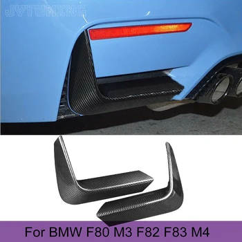 De Fibra de carbono, pára-choques Traseiro com Difusor Lábio Divisores Canto Inferior Spoiler Cobre para a BMW F80 M3 F82 F83 M4 4 Portas 2 Portas de 2014 a 2019