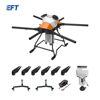 EFT G616 6-eixo 16L/KG de Pulverização Agrícola Drone Quadro Kit de Flexão Tripé 1721mm distância entre Eixos Brushless Sistema de Pulverização X8 Sistema de Alimentação